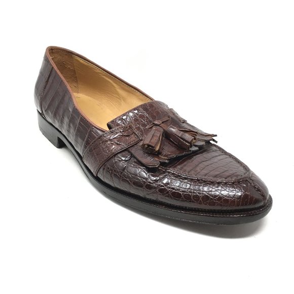Johnston & Murphy Loafers Shoes Size 9 Brown Croc main image 10